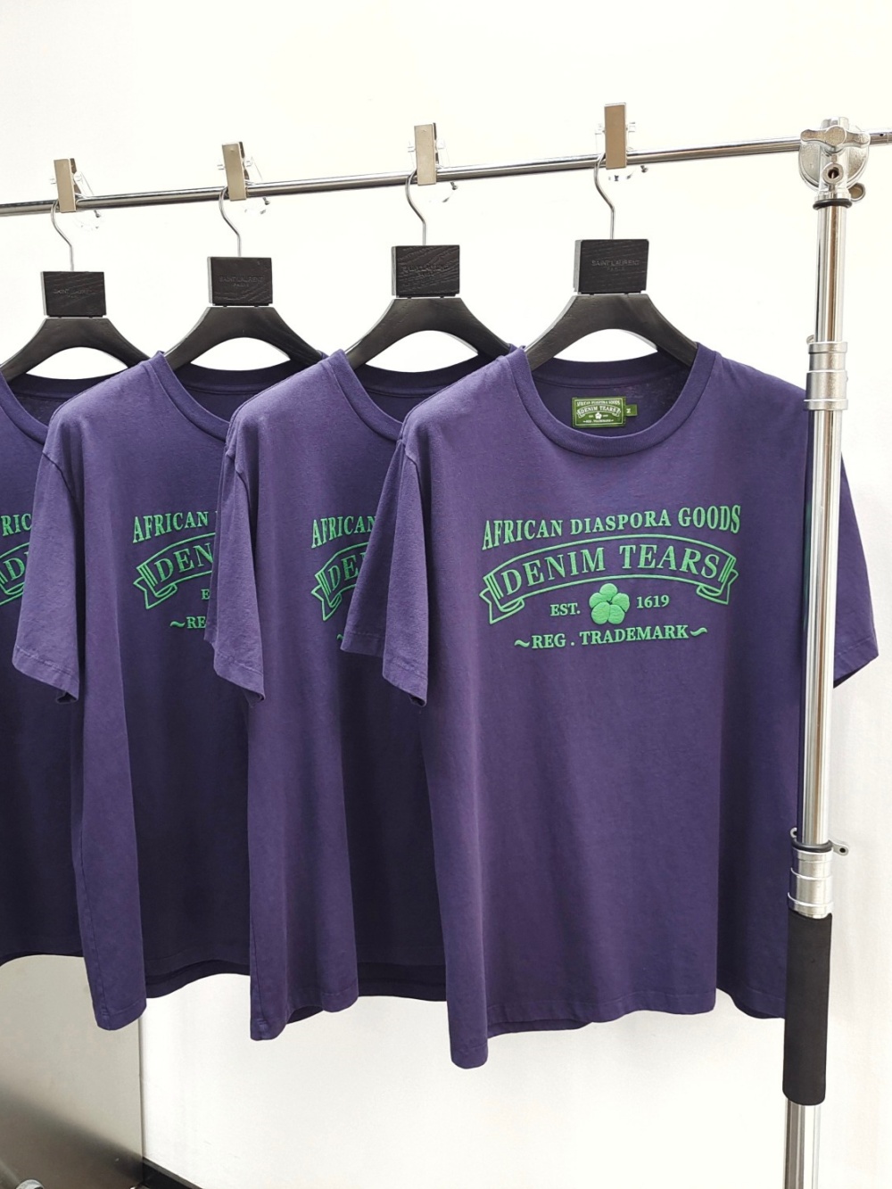 1:1 quality version Green Foam Logo Printed Tee