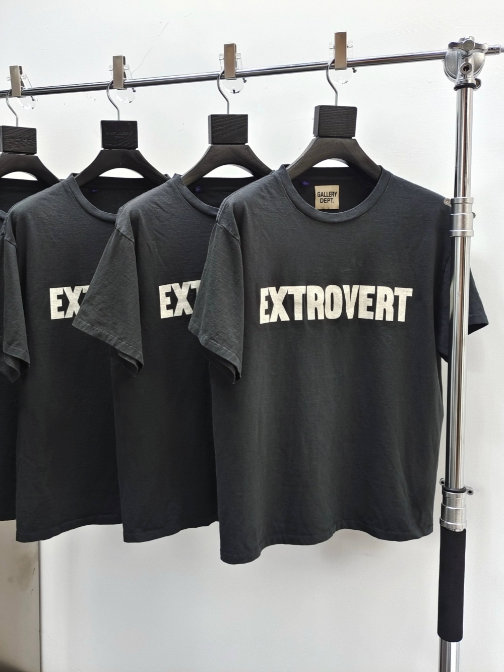 1:1 quality version 28321426 Extrovert Letter Print Washed Version Tee