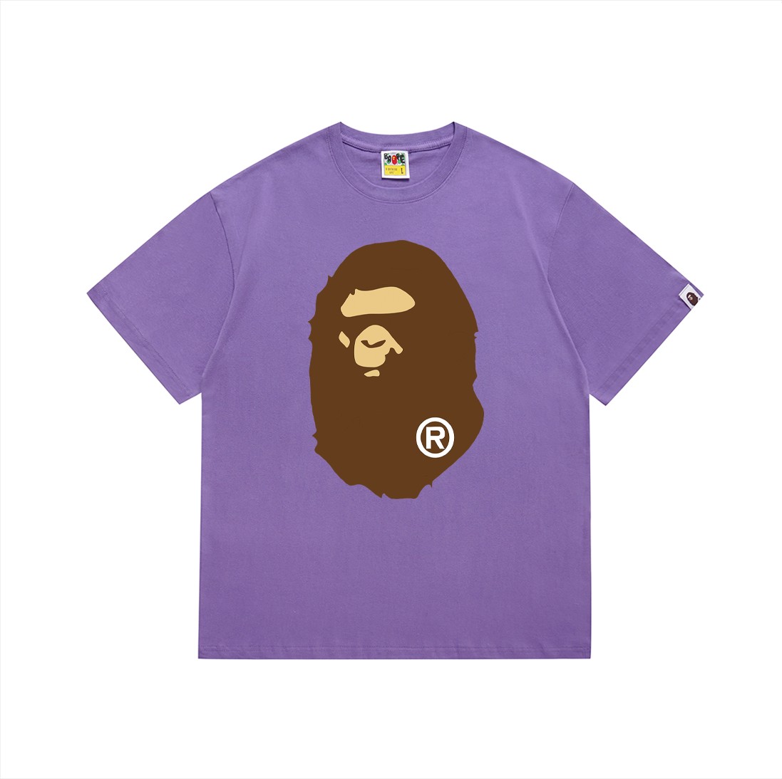 [buy more save more] Classic front and back big ape head print Tee 20 colors