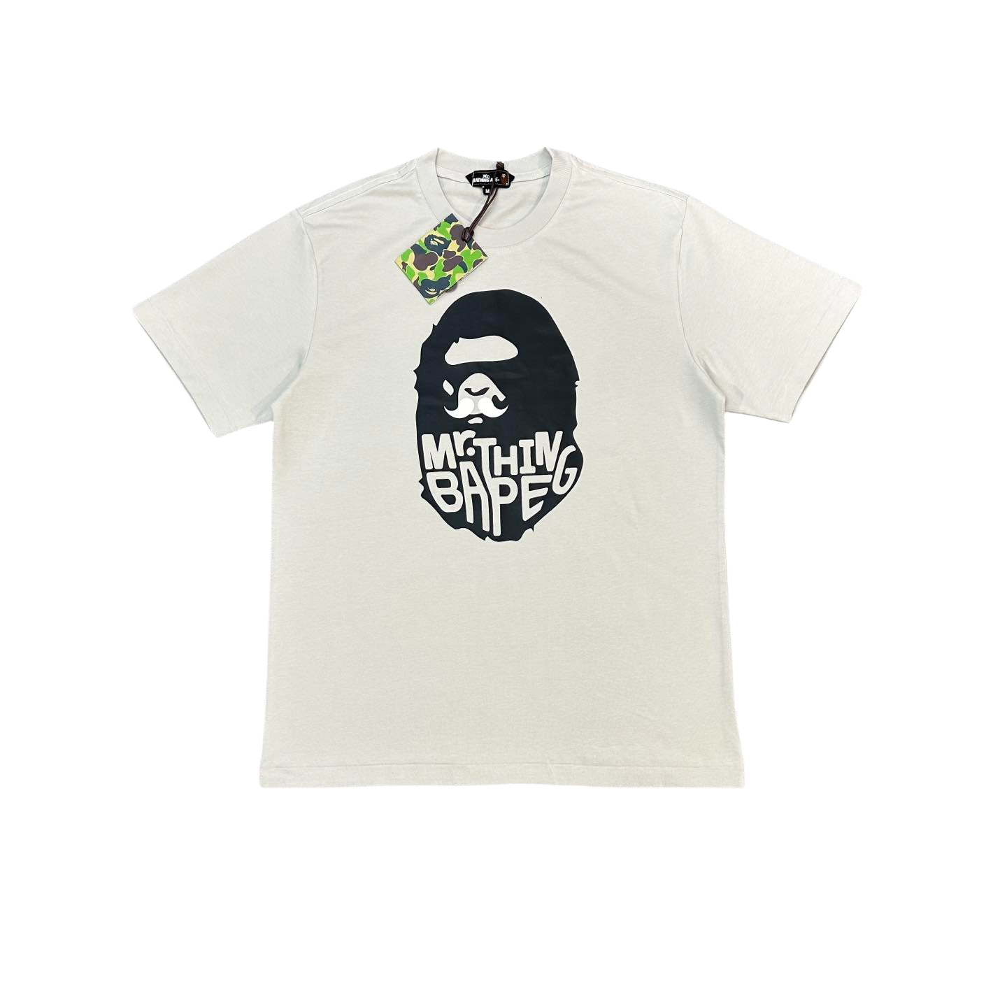 1:1 quality version 28113833 Ape Beard Letter Print Tee 2 colors