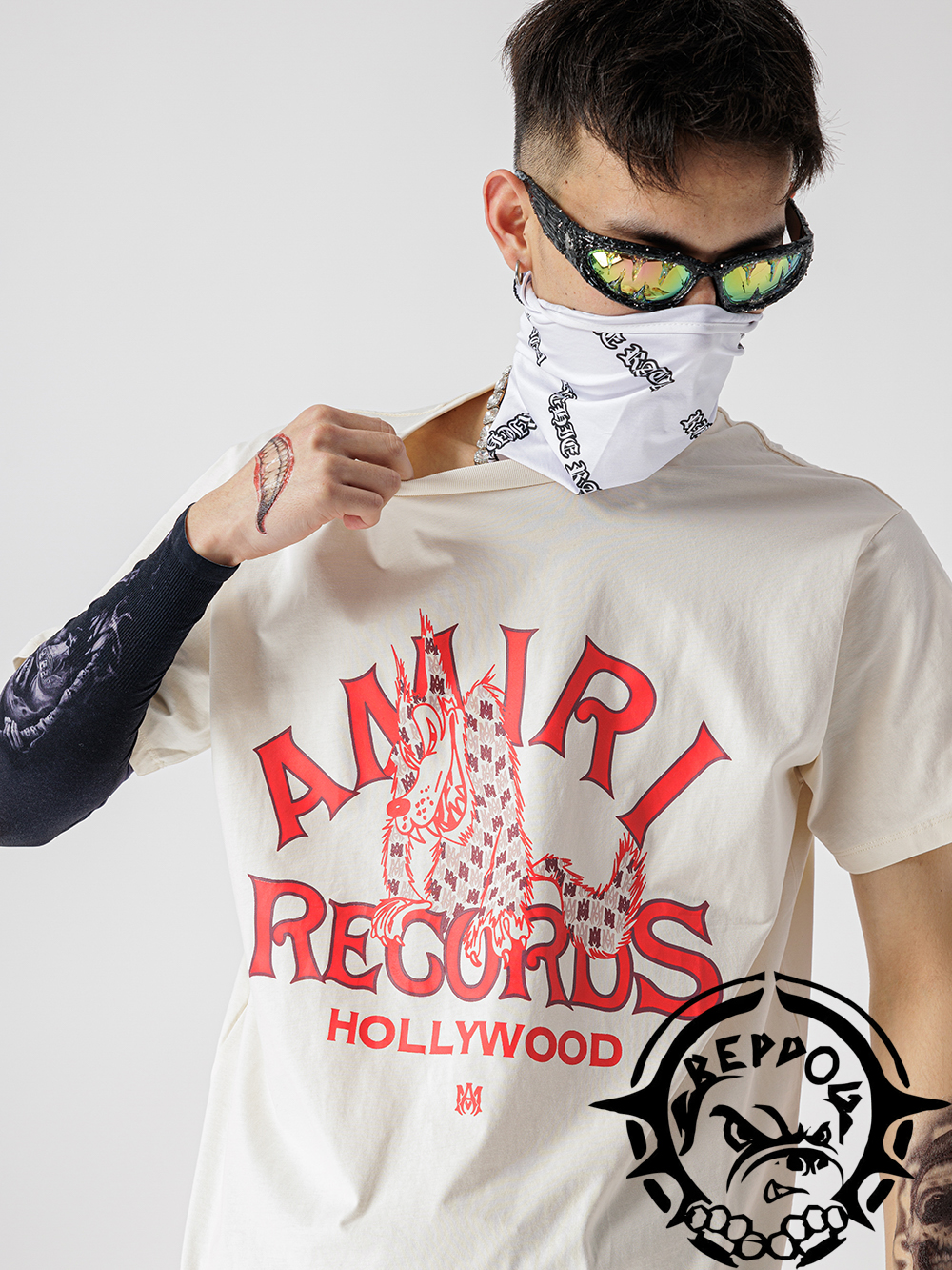 [buy more save more] 1:1 quality version Red Wolf Print Short Sleeve Tee