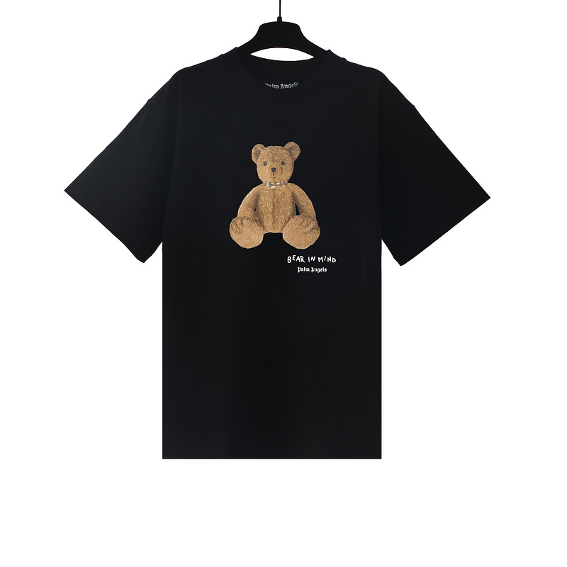 Teddy Bear Small Letter Logo Print Tee 3 colors