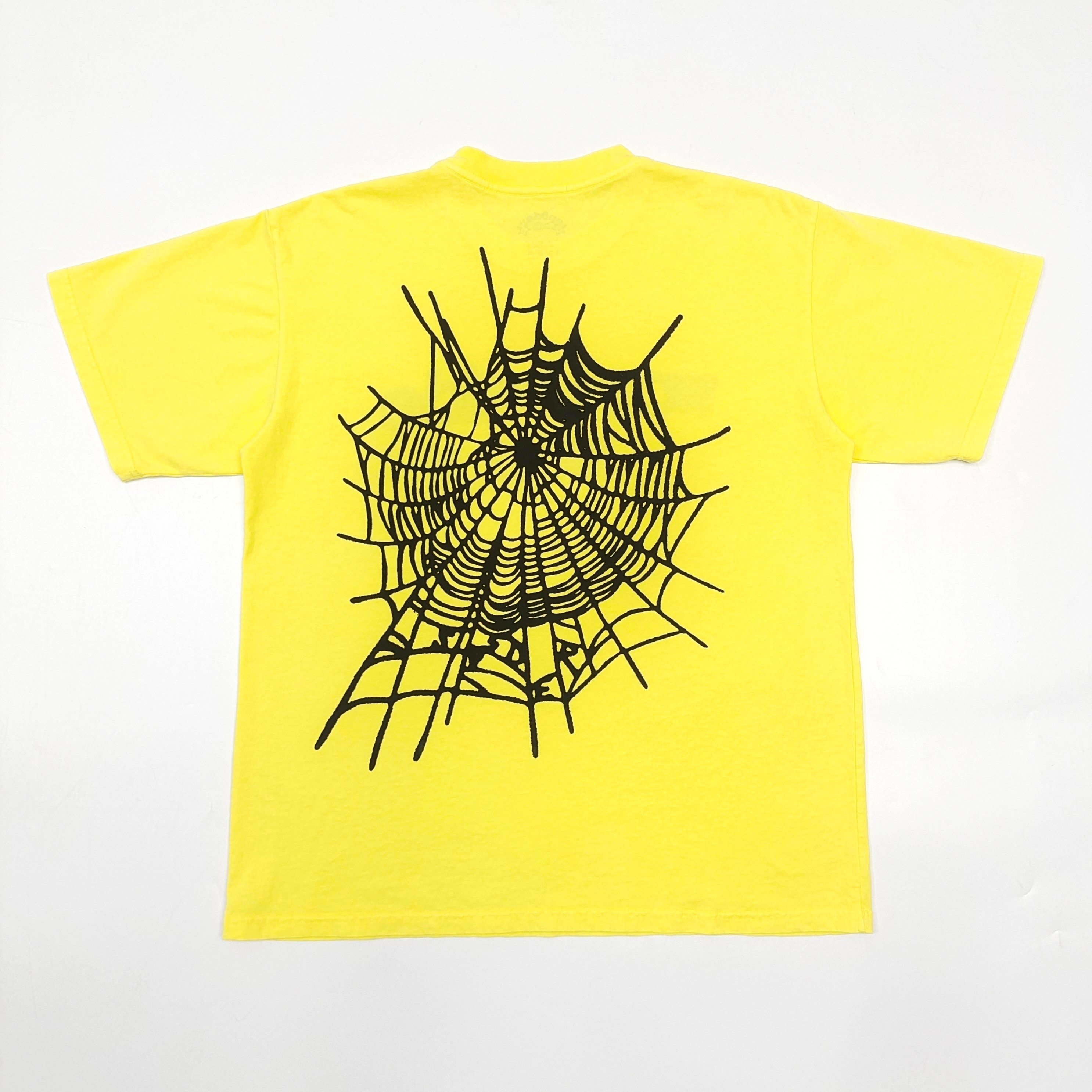 1:1 quality version 28312371 Back Black Spiderweb Printed Tee