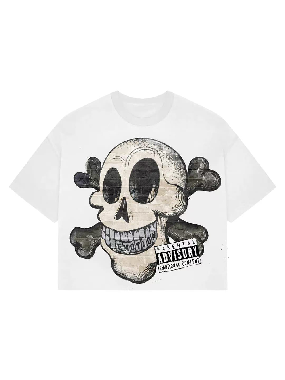 28214424 Pirate Skull and Bones Print Tee
