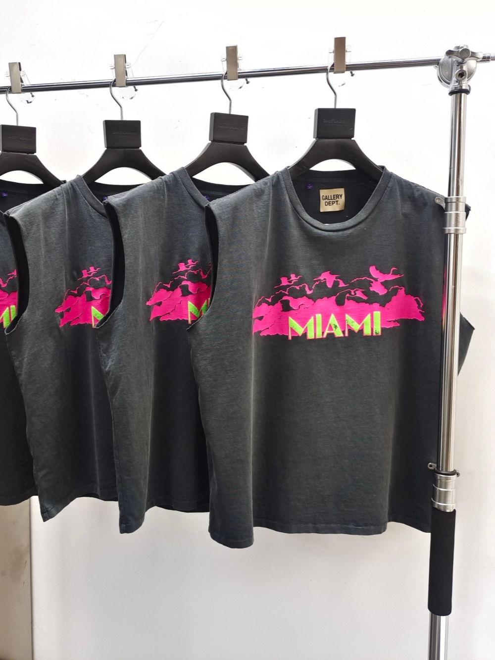 1:1 quality version 28195352 Miami Letter Print Washed Version Vest