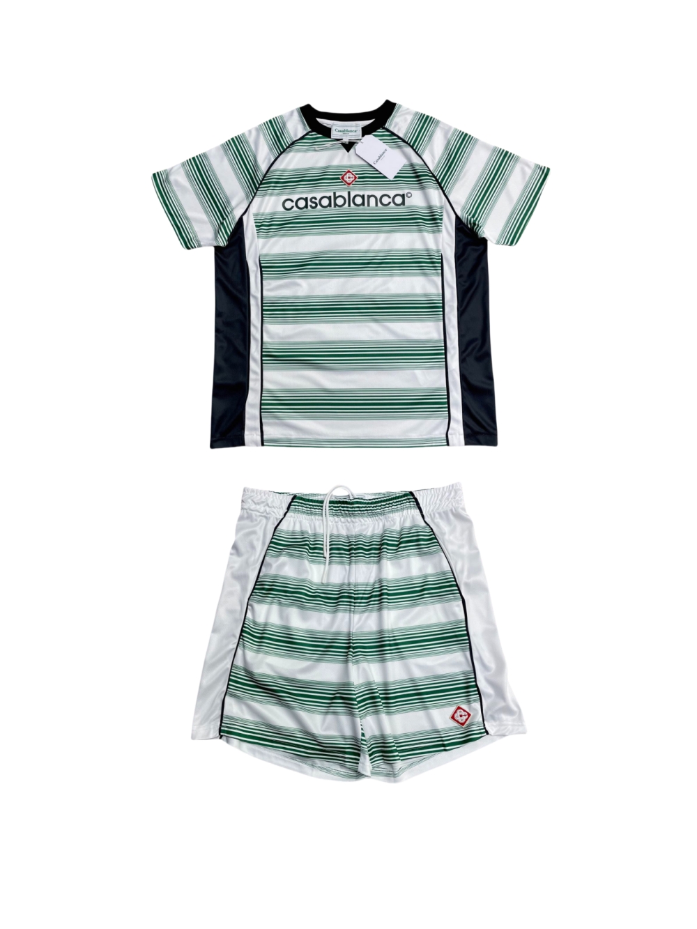 1:1 quality version 28310508 Gradient Colorblock Print Mesh Athletic Tee & Shorts Set 3 colors