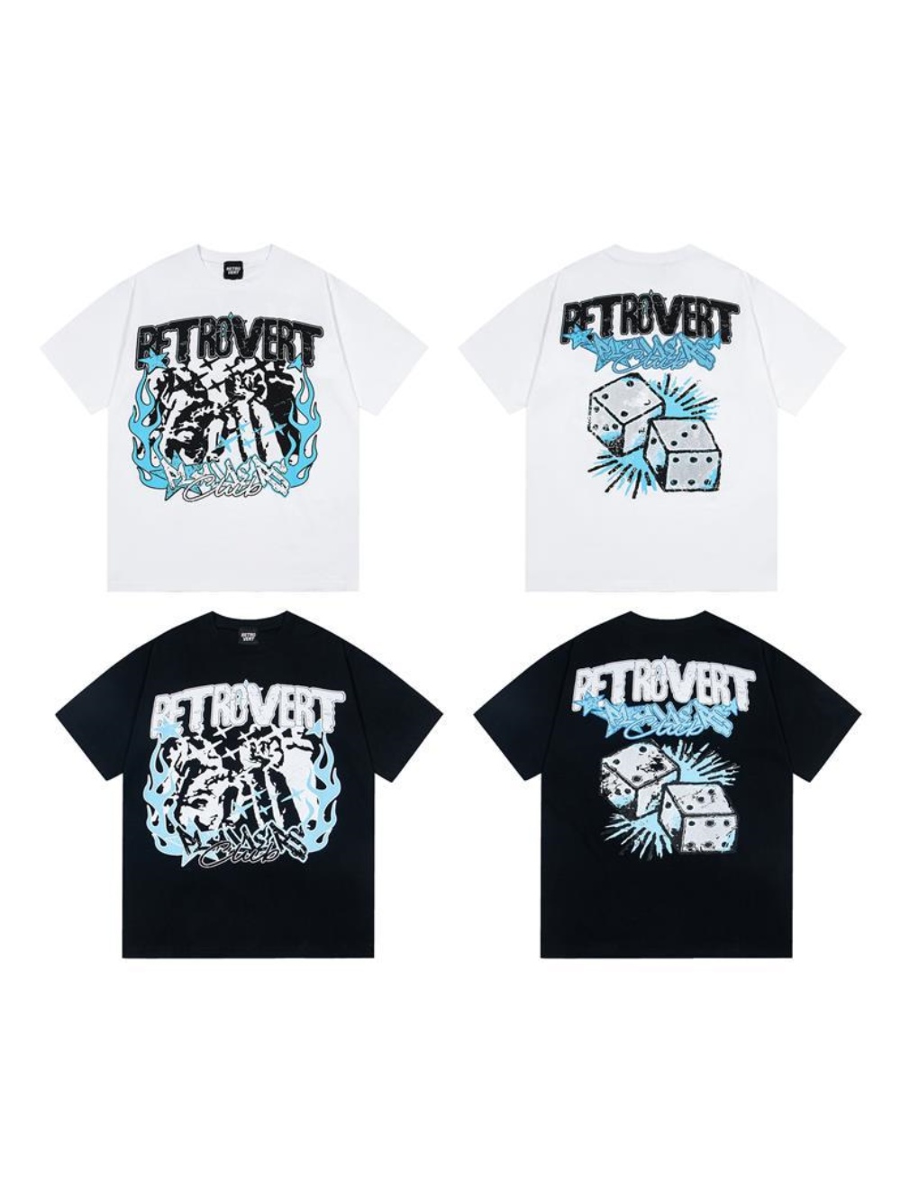 28329881 Dice flame Print Tee 2 colors