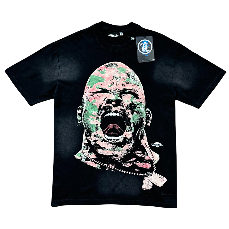 28201120 Shouting portrait Print Washed Version Tee