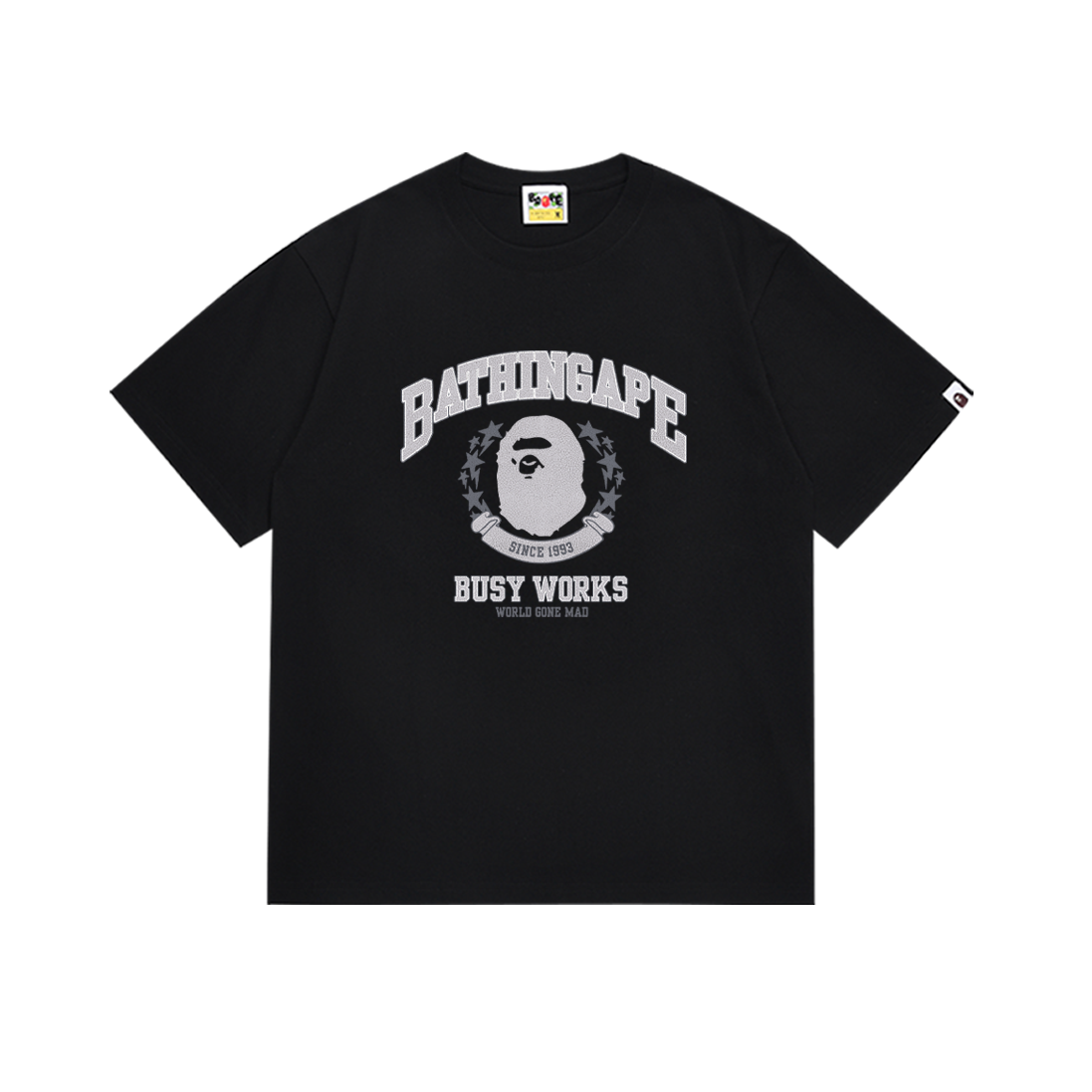 [buy more save more] Burst Letter Ape Badge Tee 2 colors