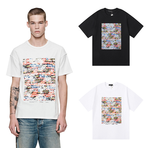 Floral Print Letter tee 2 colors