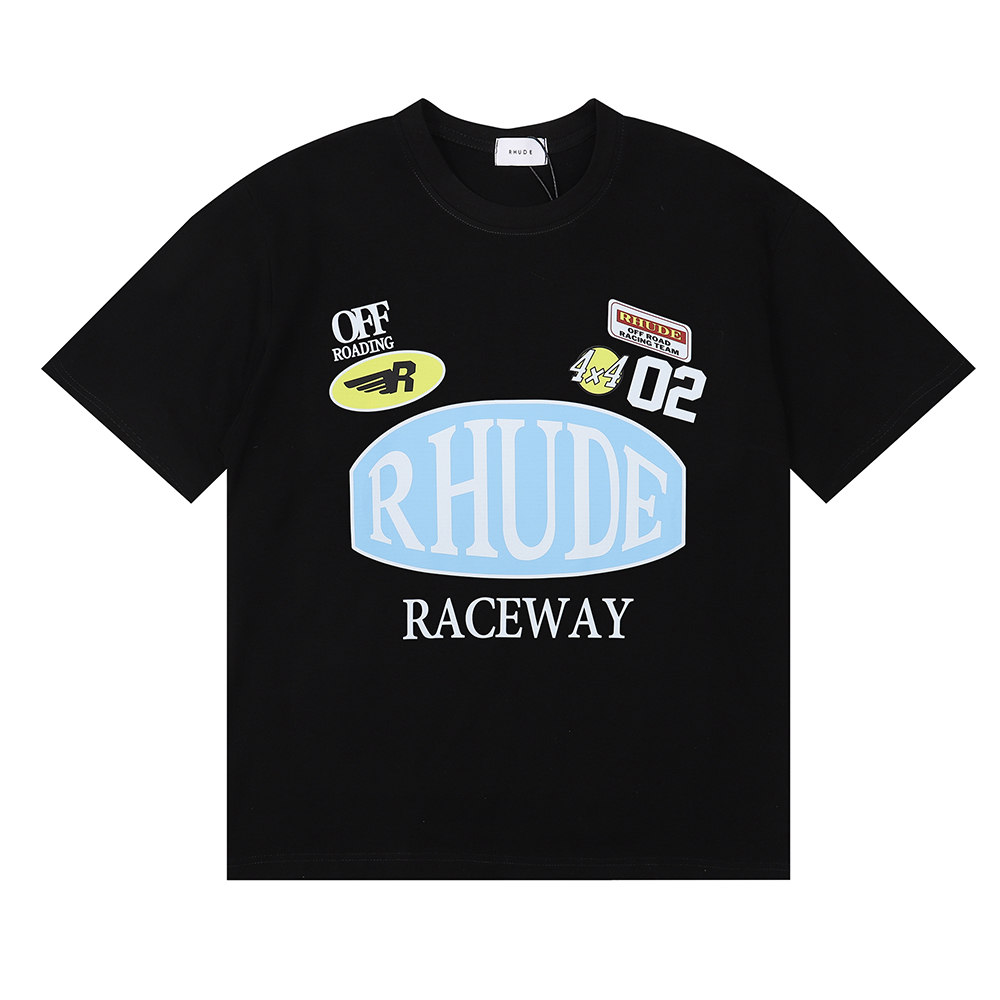 New Racing Slogan Badge Printed Tee 3 colors