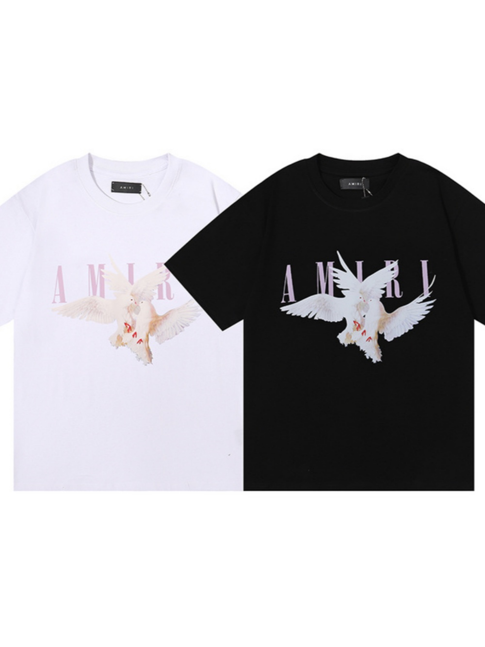 Dove of Peace Mauve Letter Print Tee 2 colors