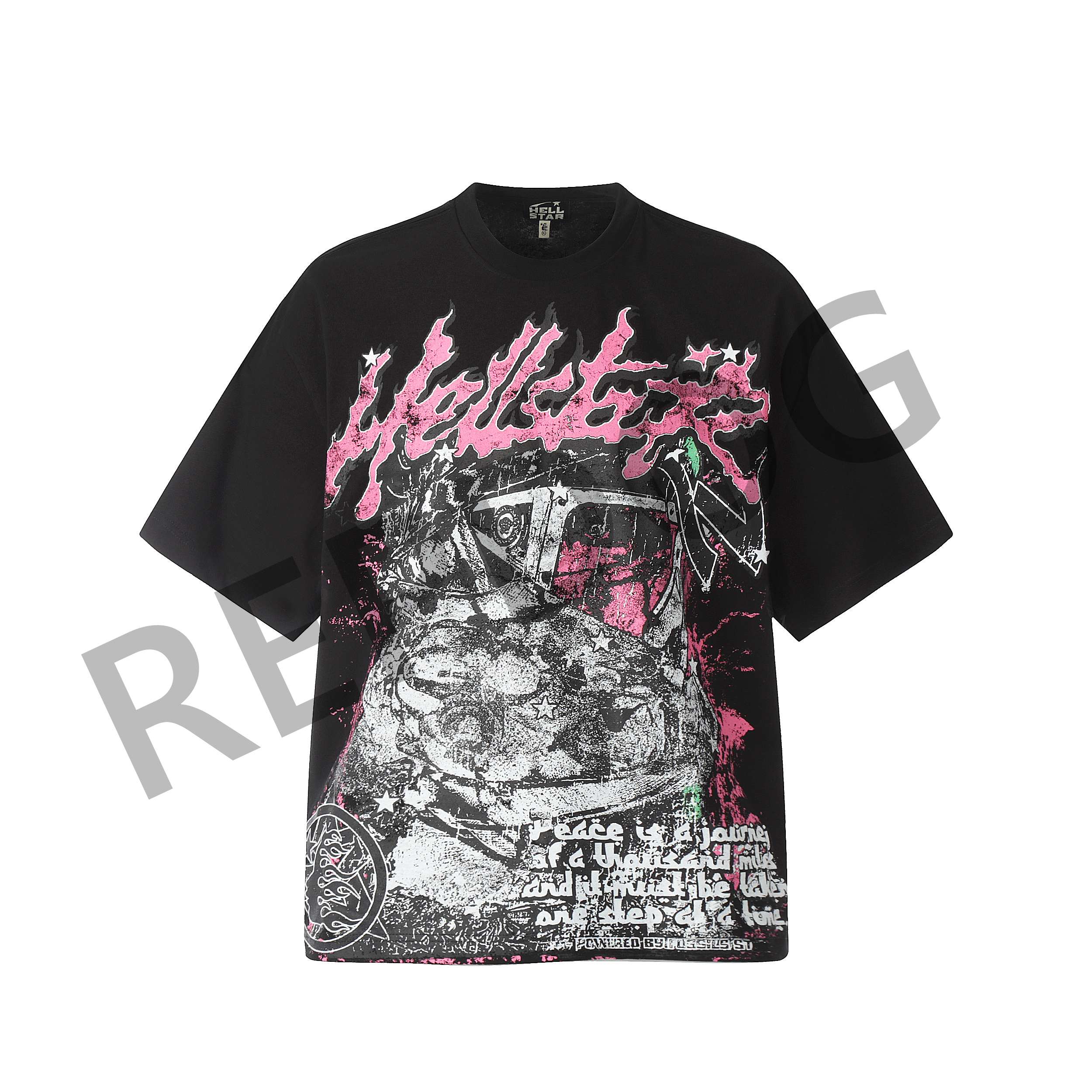 Vintage Graffiti Hip Hop Small Logo Back Tee 2 colors