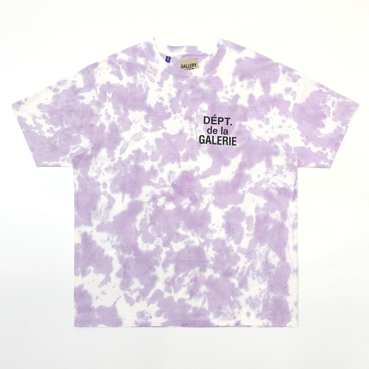 1:1 quality version Purple Tie-Dye French Letter Tee