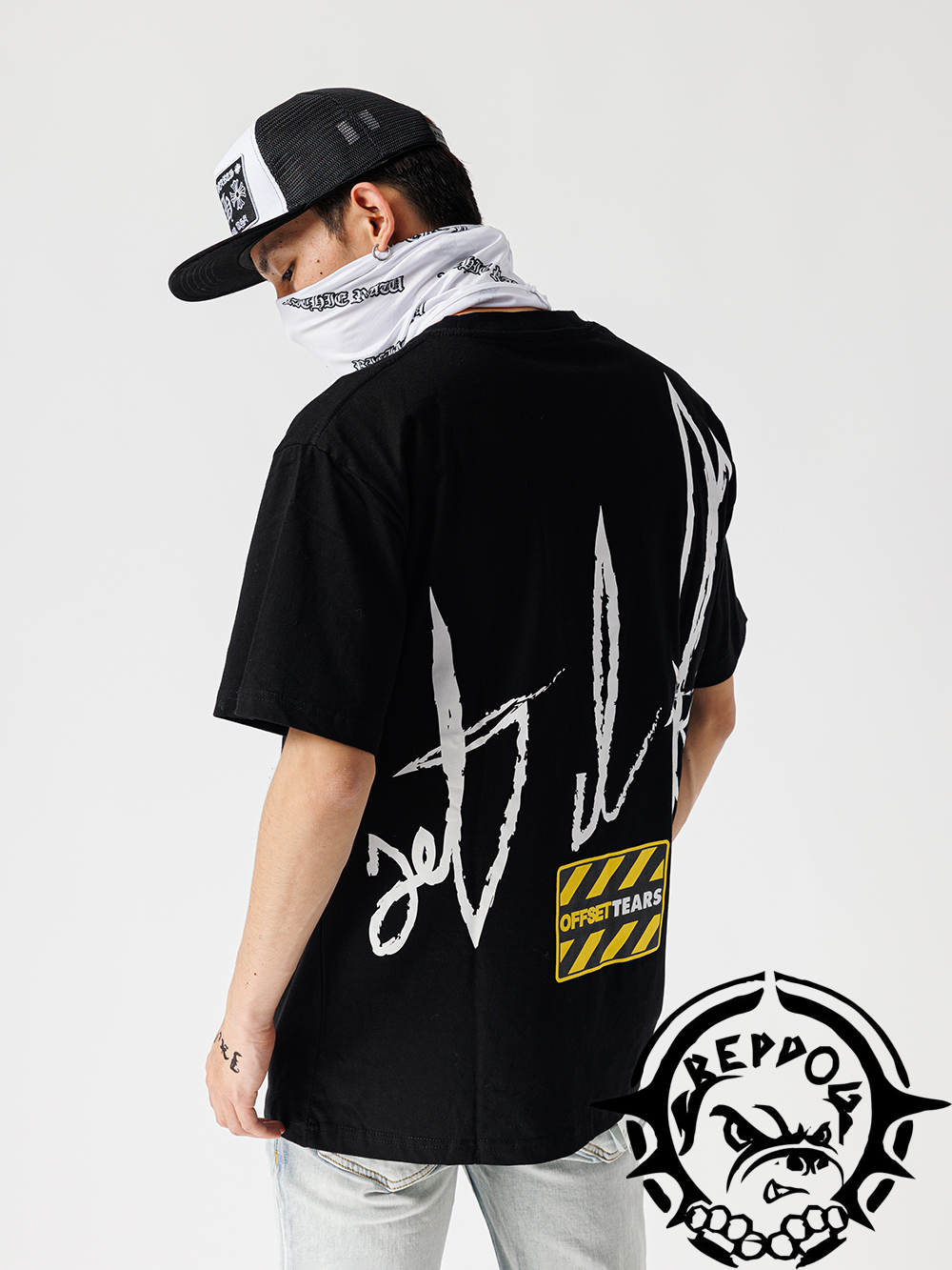 1:1 quality version Offsettears Flame Explosion Flower tee