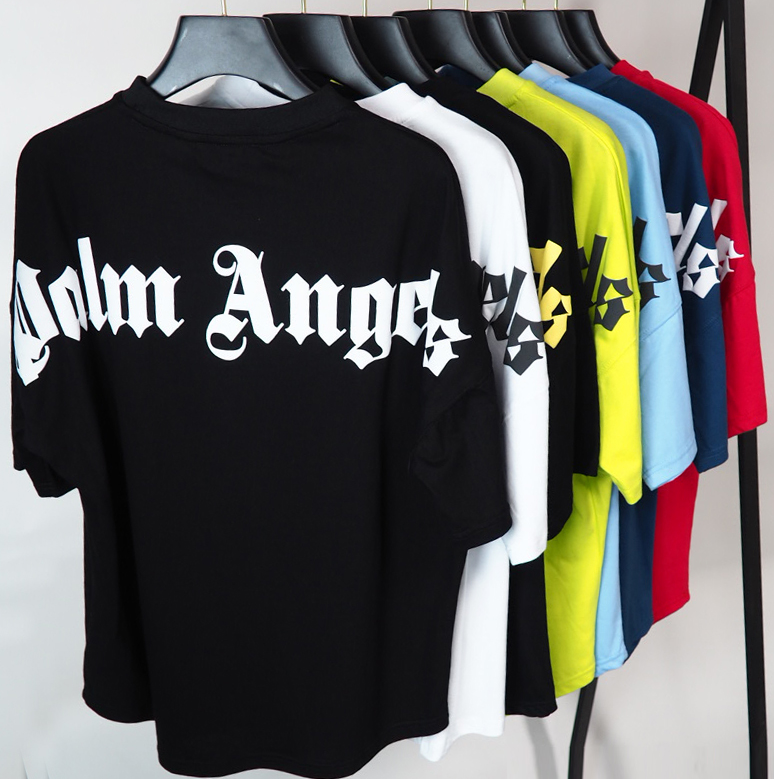 Palm angels foaming printing logo tee