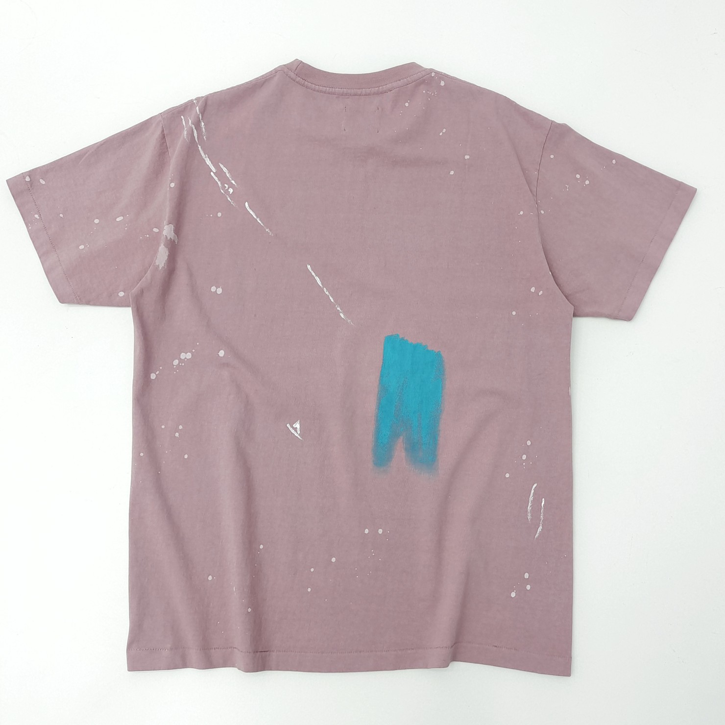 1:1 quality version PIrregular Paint Letter Print tee