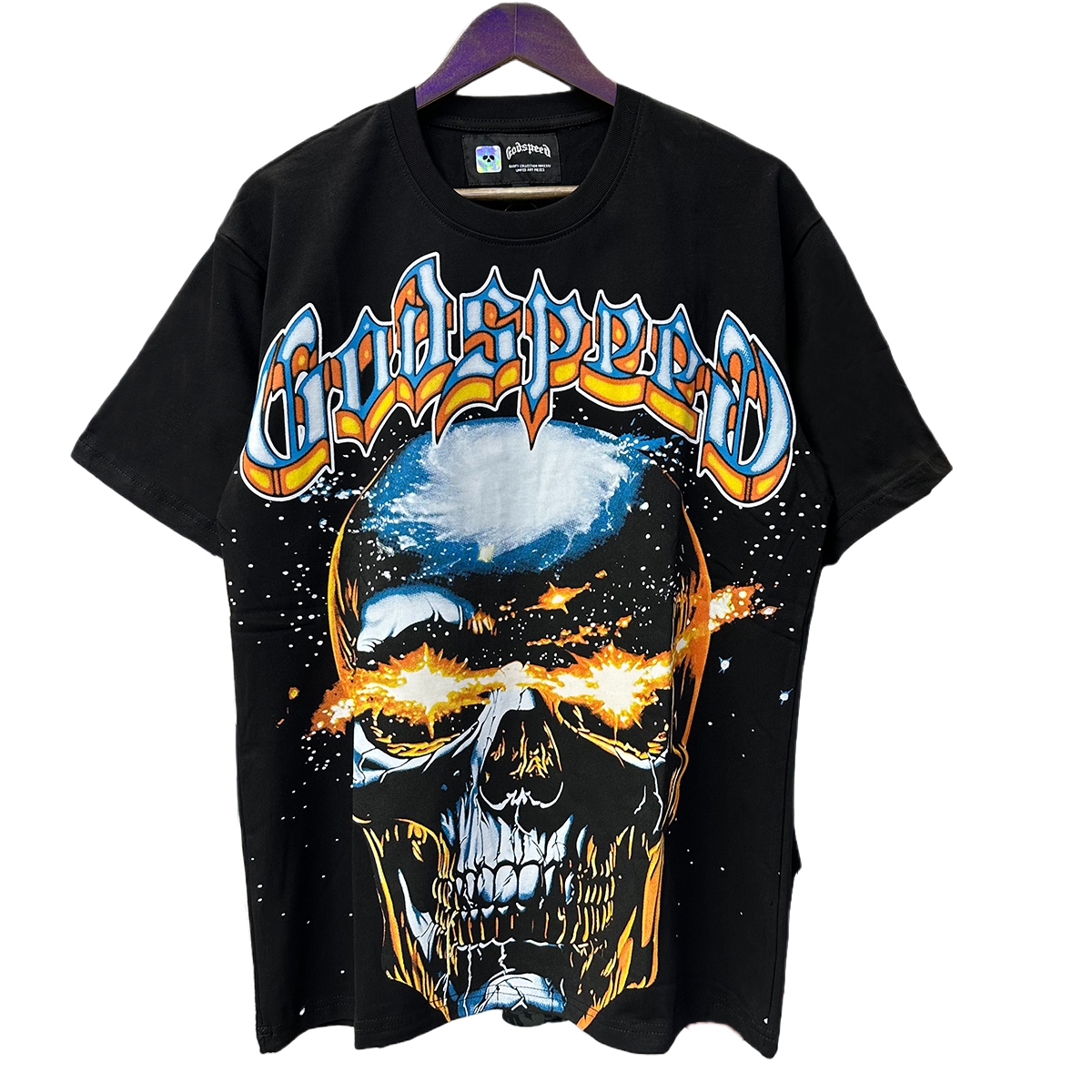 28026515 Star Shock Skull Print Tee 2 colors