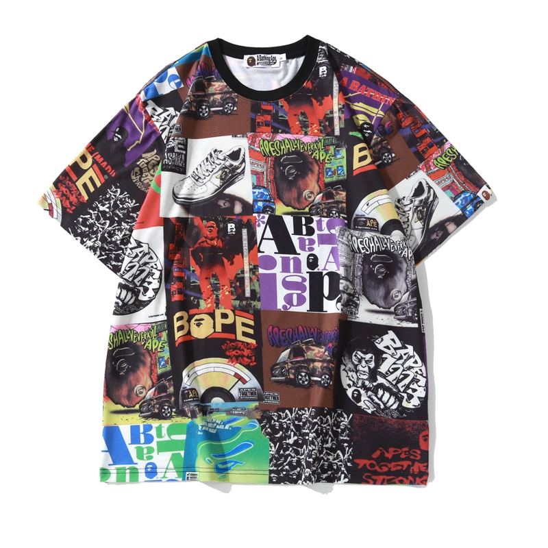 Multi-printed T-shirt