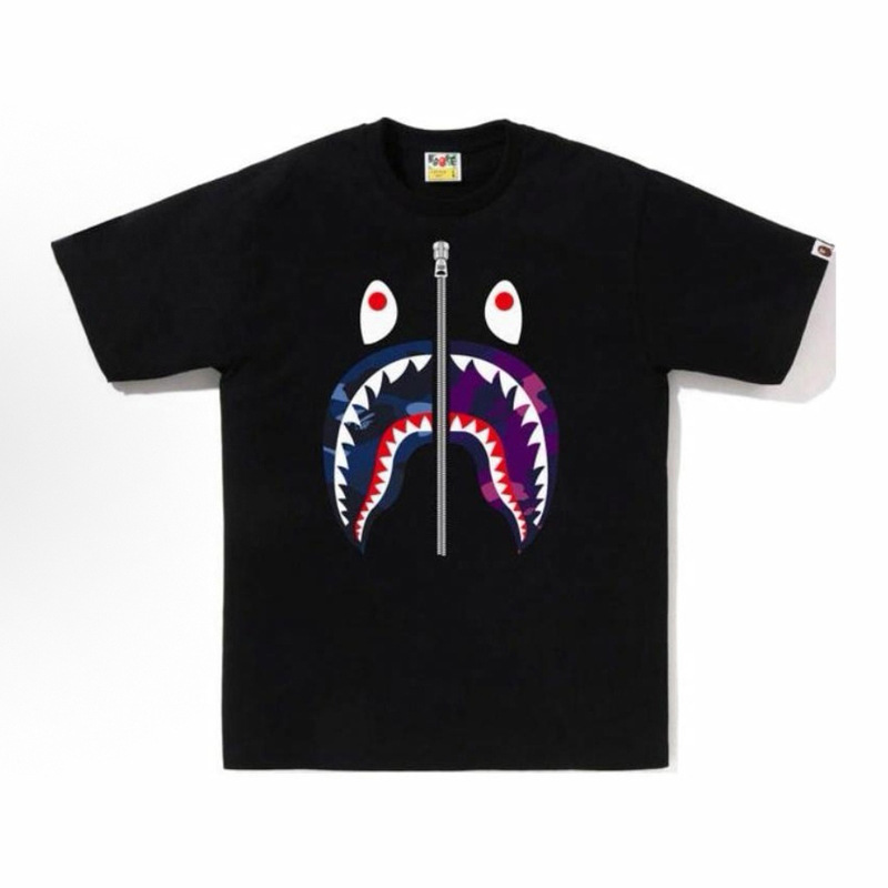 28316666 Baby Milo Colorblock Shark Print tee 24 colors