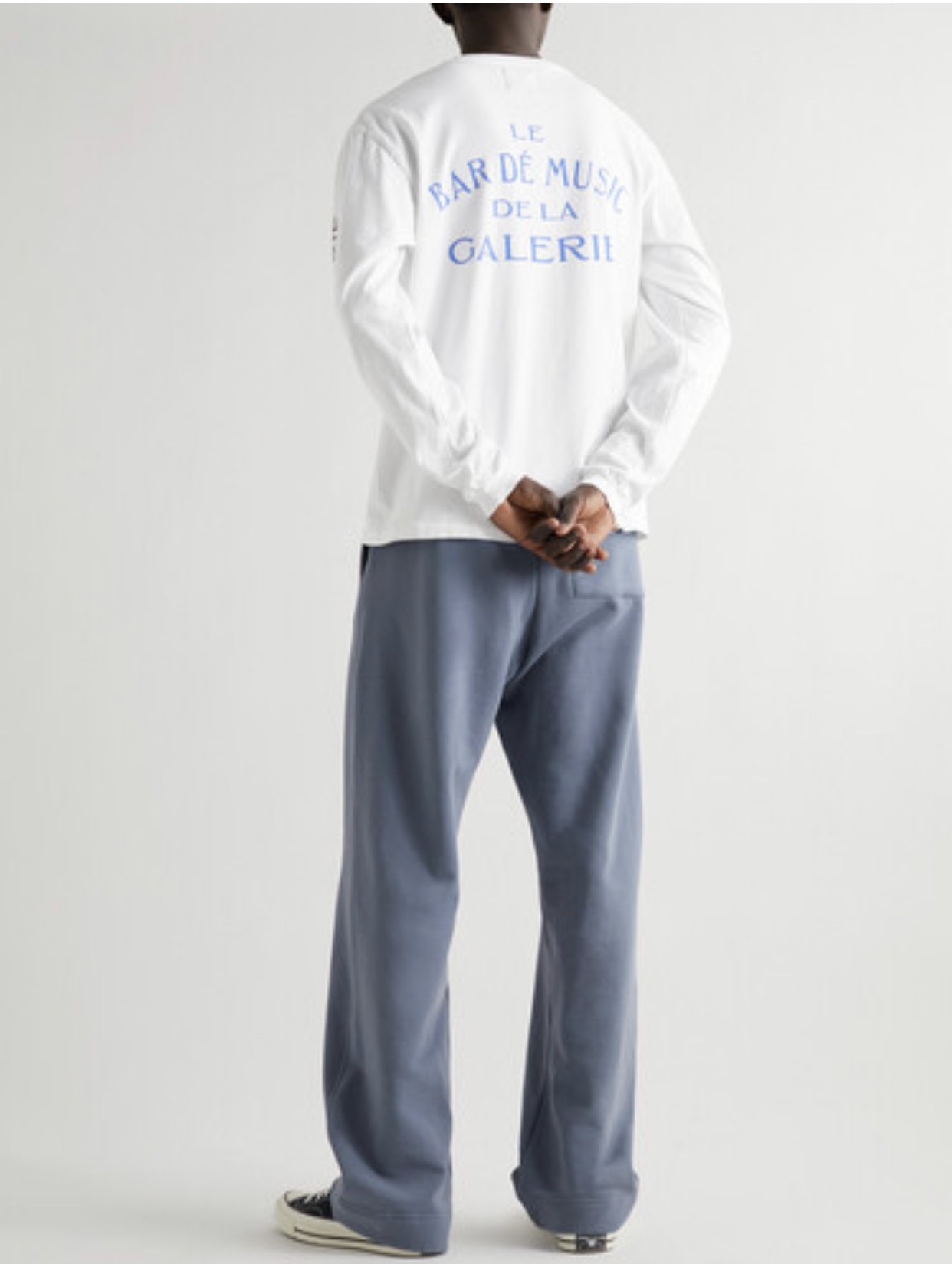 1:1 quality version Arm Small Letter Print Long Sleeve tee