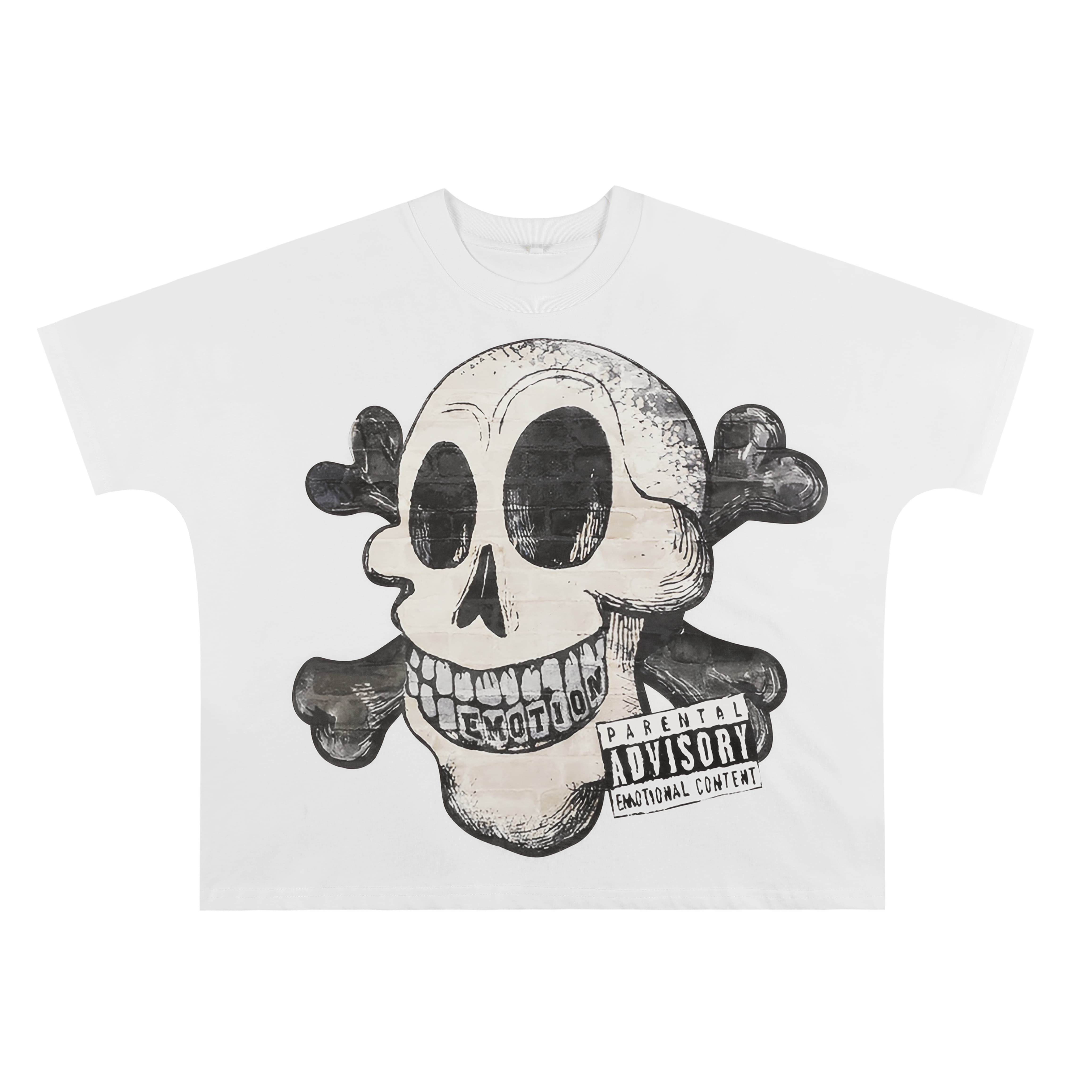 28214424 Pirate Skull and Bones Print Tee