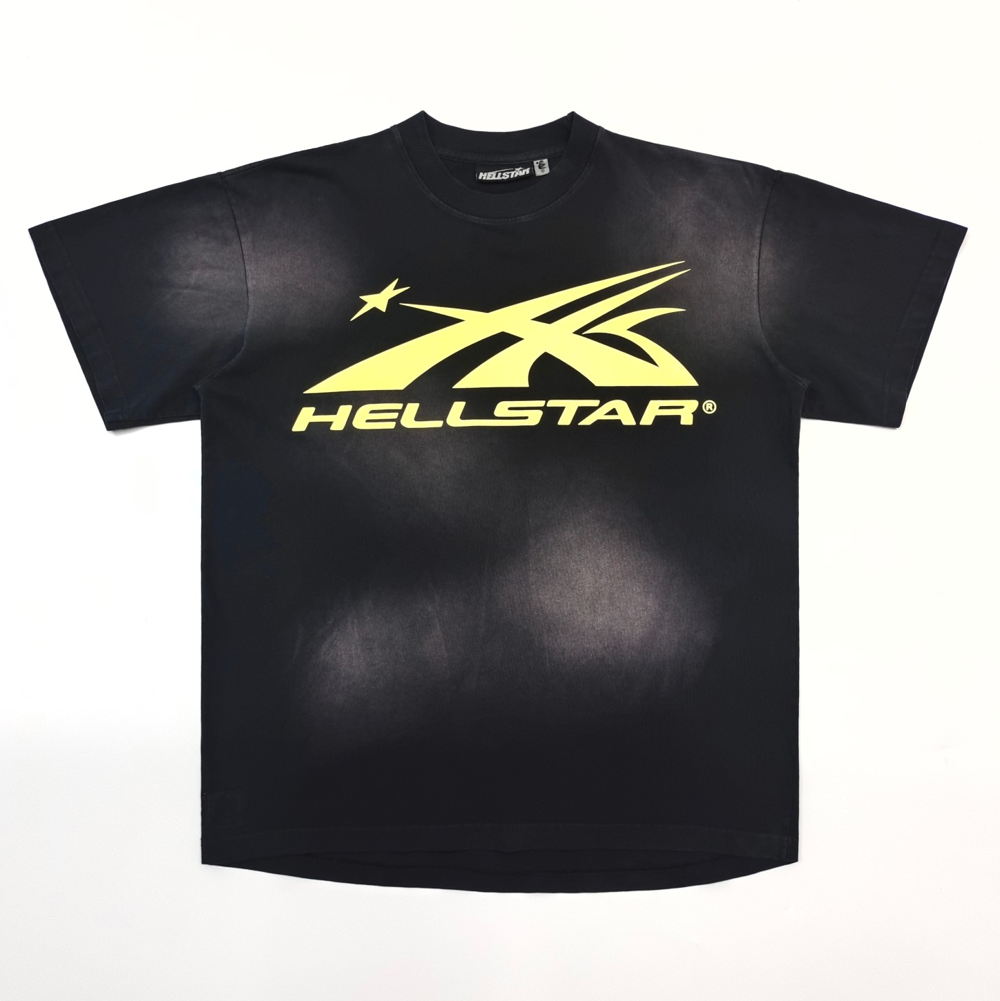 1:1 quality version HS Lemon Yellow Logo Washed Version tee with NFC tag