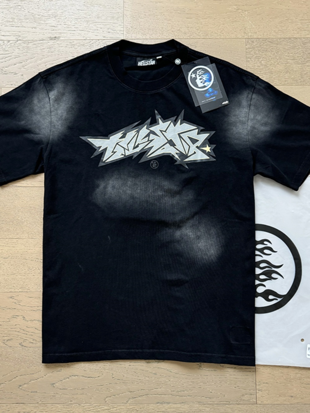 Fun Letter Print Washed Version Tee