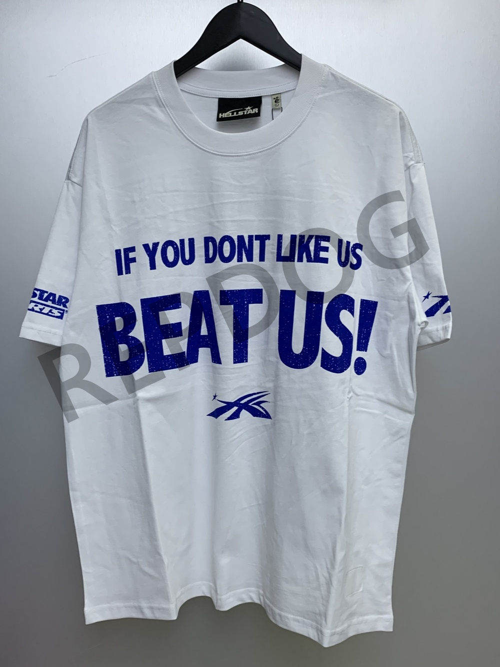 BEAT US slogan print hip-hop trend Tee
