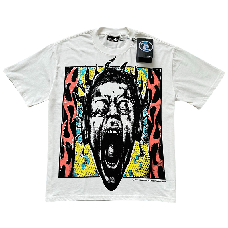 27983499 Scream Portrait Letter Print Tee