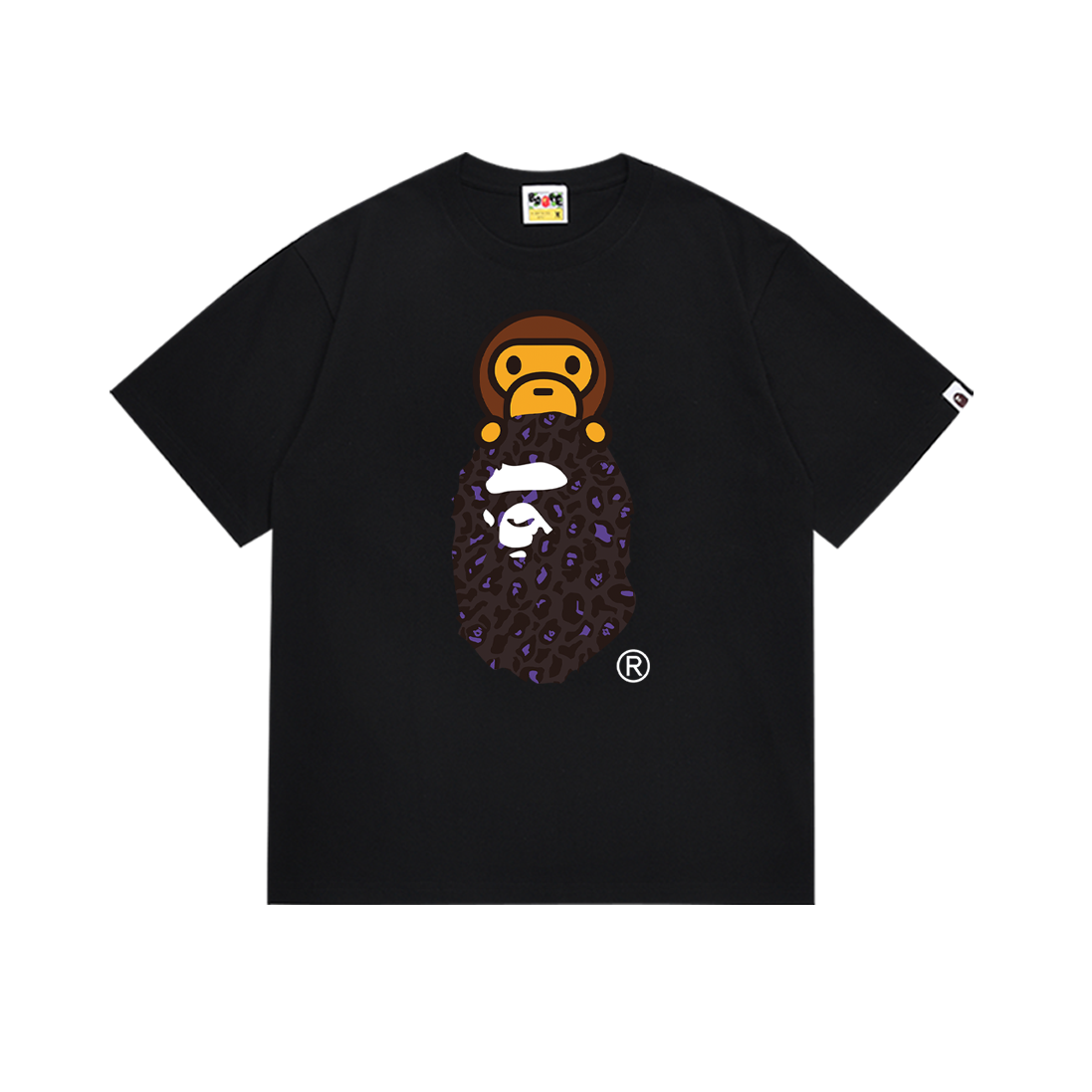[buy more save more] Leopard Ape Head Cartoon Monkey Print Tee 4 colors