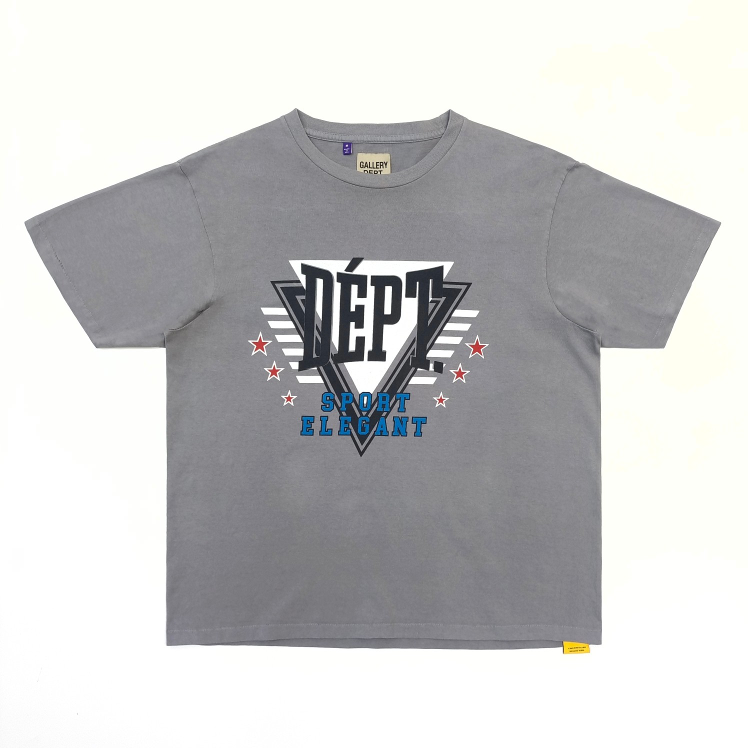 1:1 quality version Shield Monogram Printed Aged Washed Tee