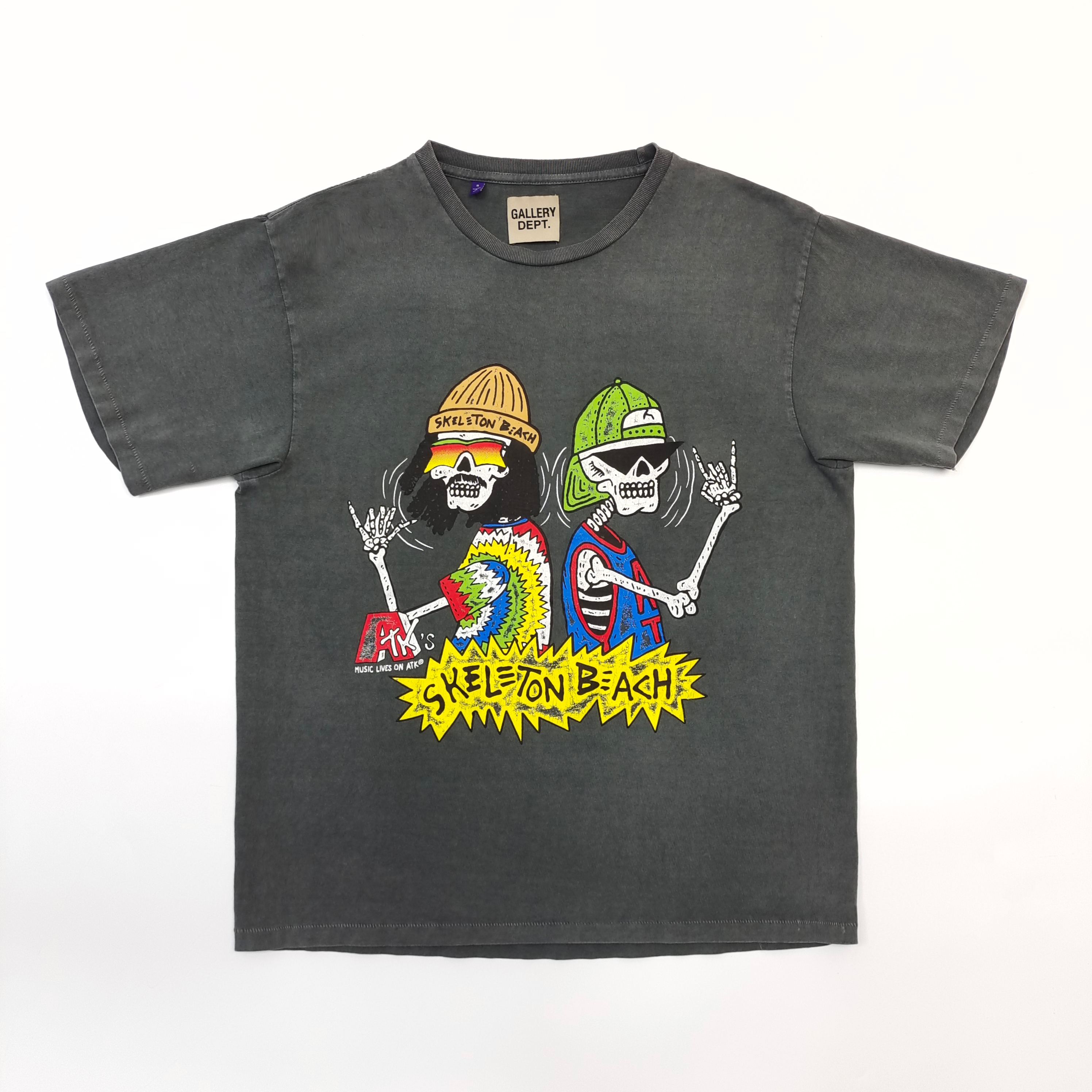 1:1 quality version 27958428 Skull Companion Print Washed Version Tee