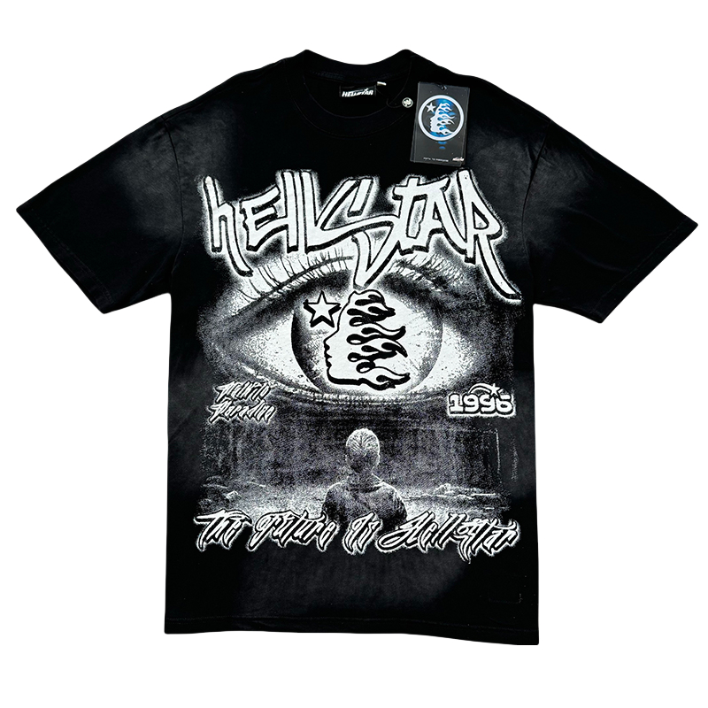 28086868 Colorblocked Twisted Letter Print Washed Version Tee & Shorts Set