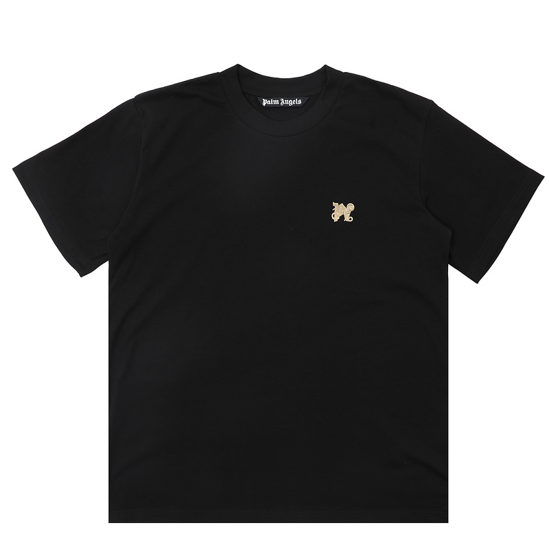 Embossed applique small logo tee