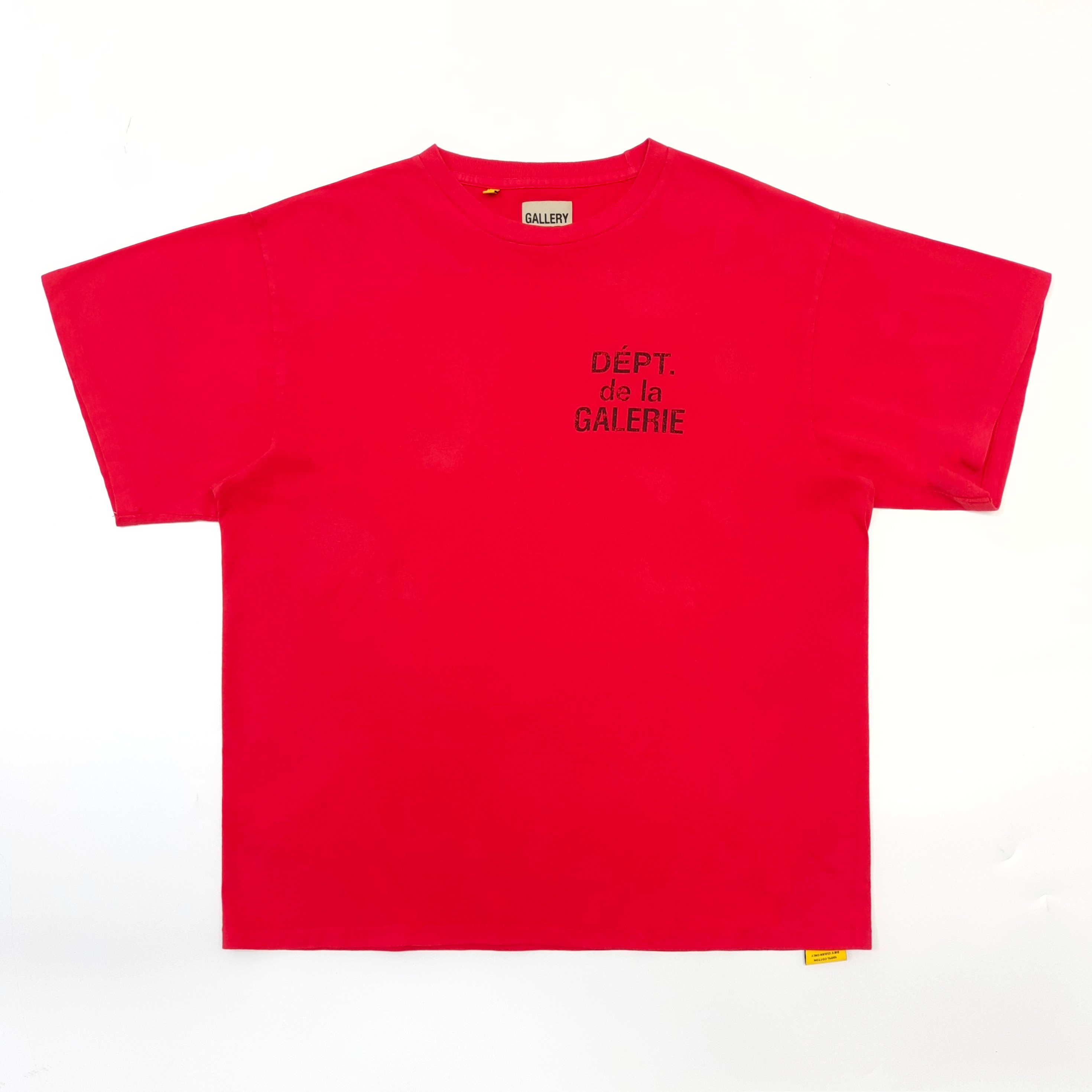 1:1 quality version Front and back French logo print Tee 4 colors