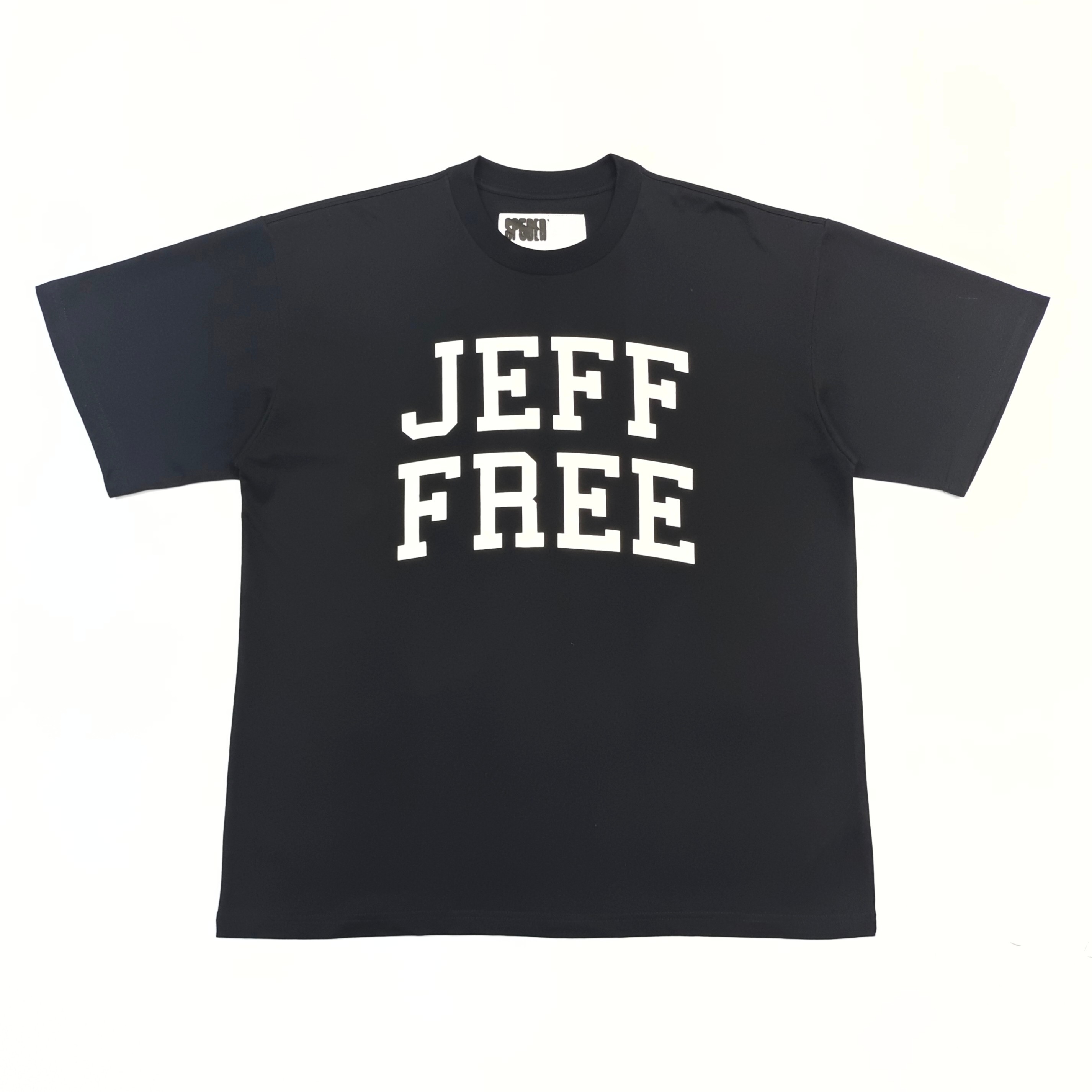1:1 quality version 28030624 White JEFF Letter Print Tee