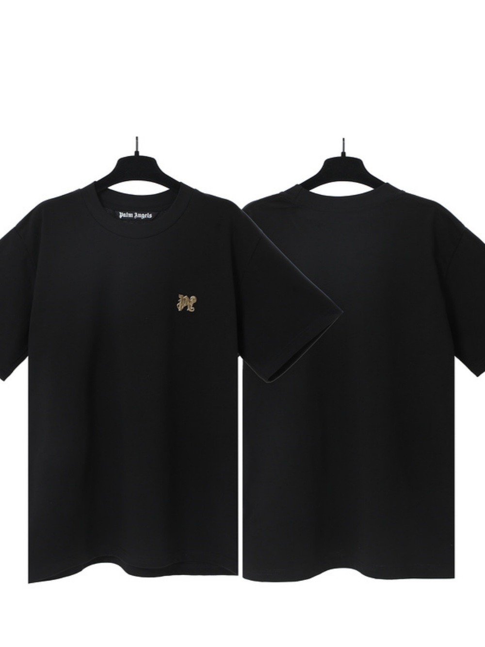 Embossed applique small logo tee