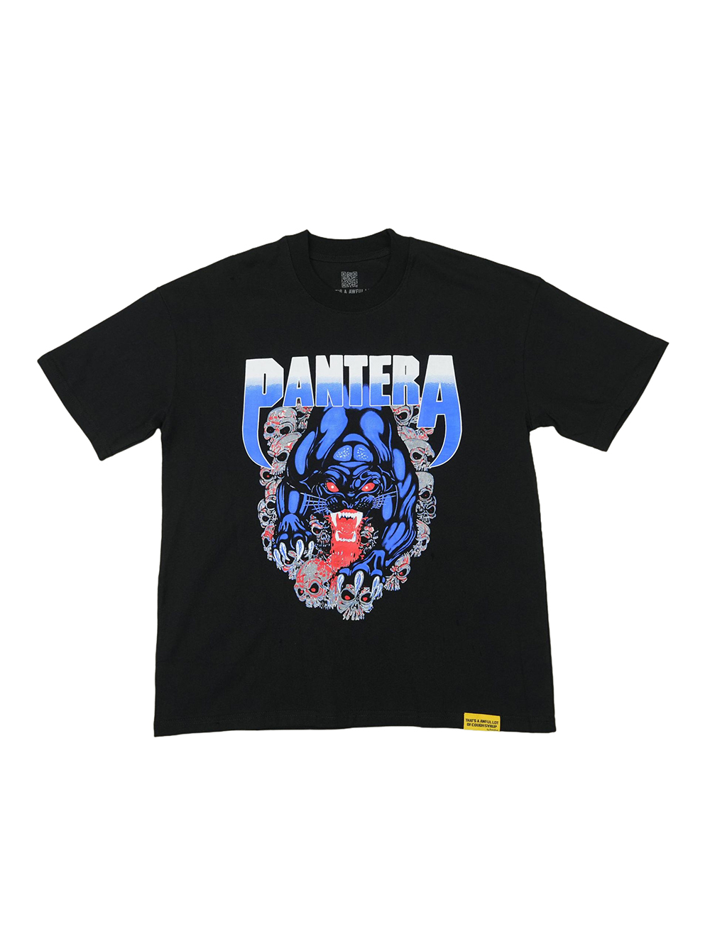 28359523 Leopard Skull Letter Print Tee