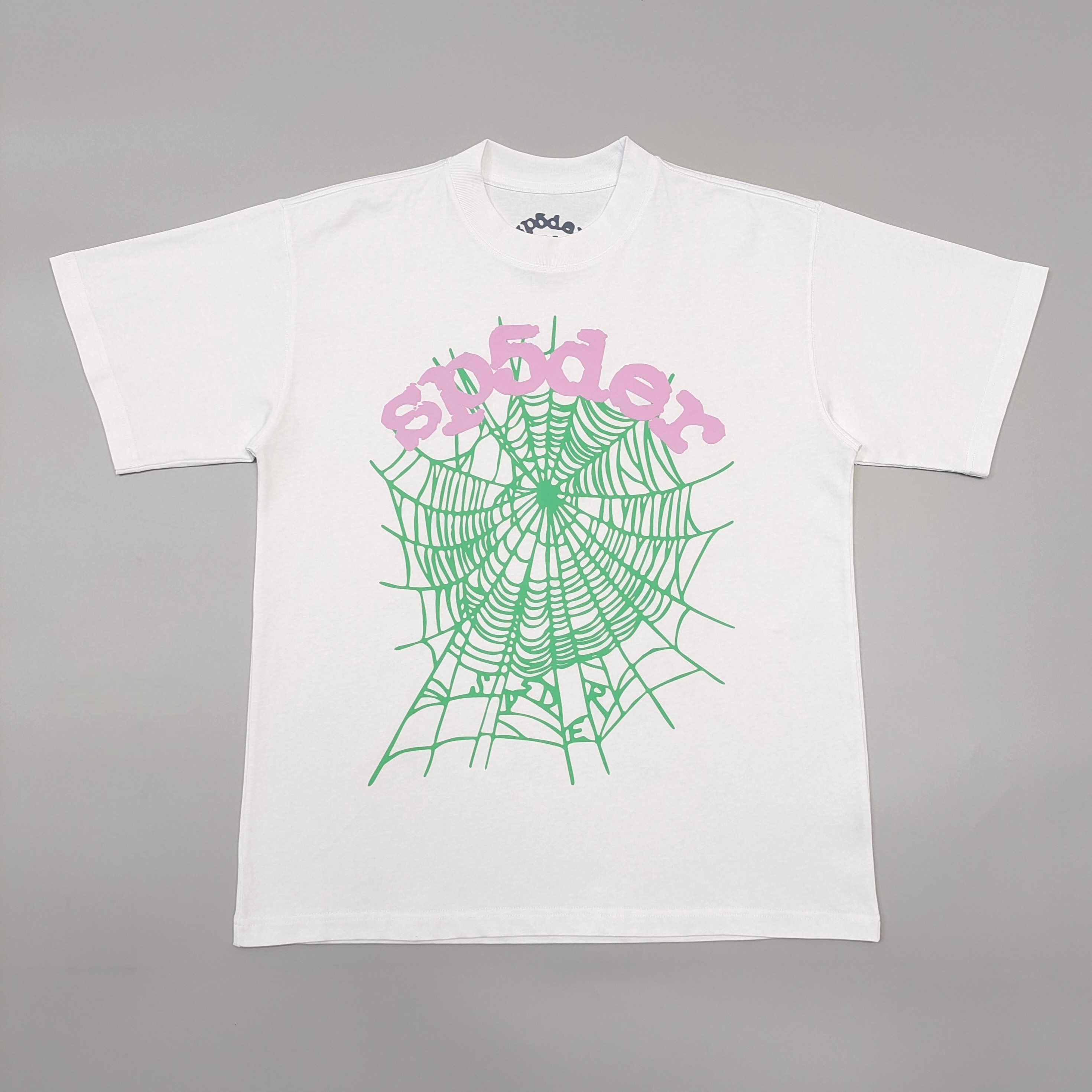 1:1 quality version Pink Letter Green Net Print Tee