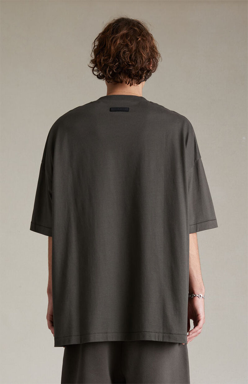 1:1 quality version Three-dimensional adhesive label letters LOGO Ink black Tee &  Shorts Set