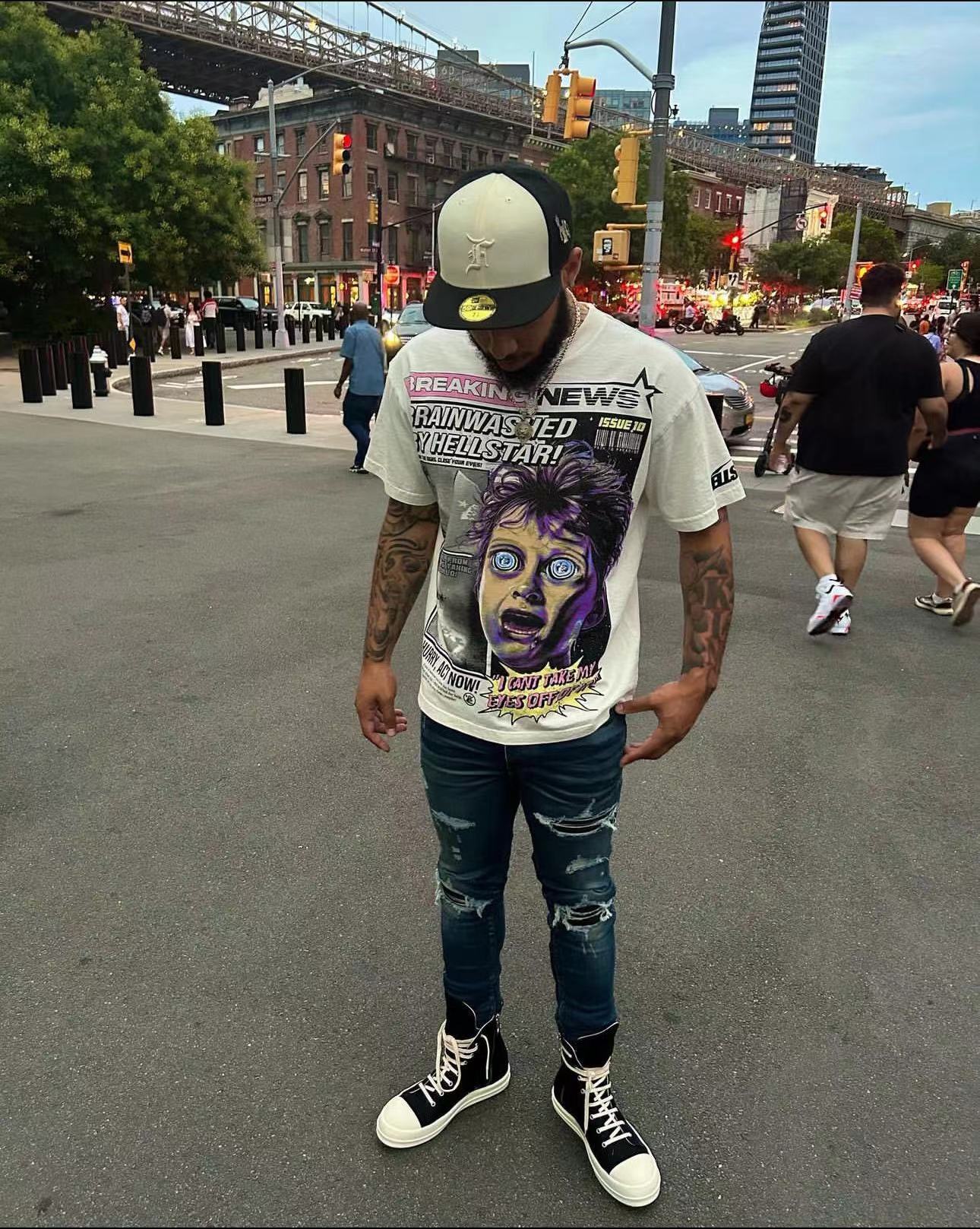 1:1 quality version Surprise Boys Logo Print Tee