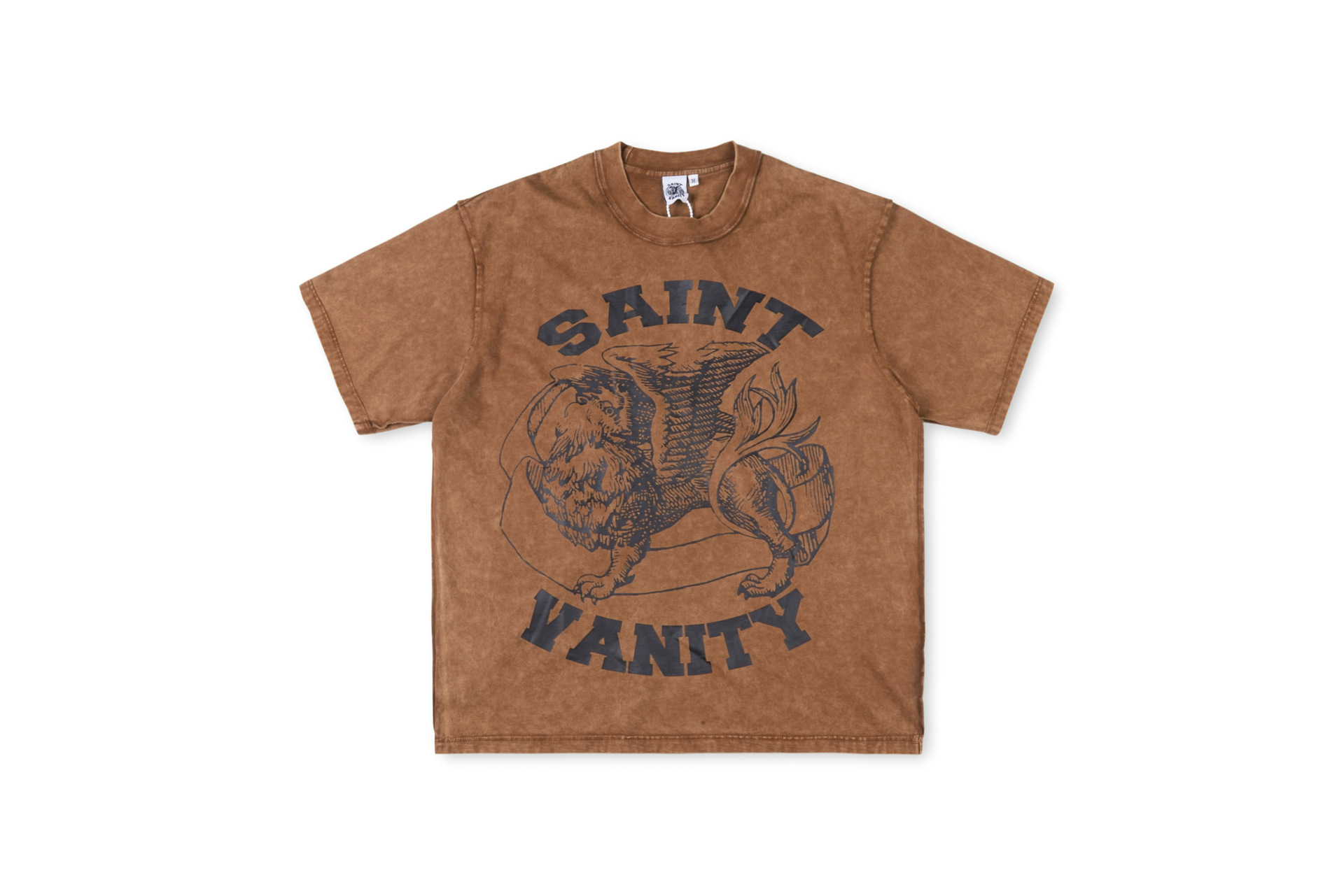 1:1 quality version 28313356 Totem Letter Print Washed Version Tee 2 colors