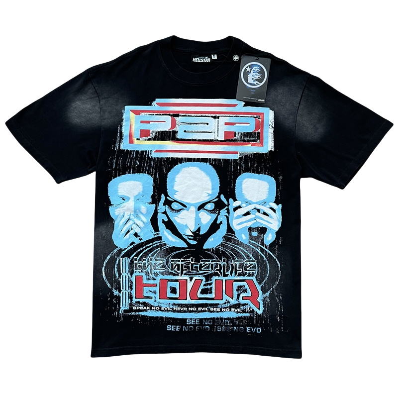 28118059 Speak No Evil Quote Portrait Print Washed Version Tee