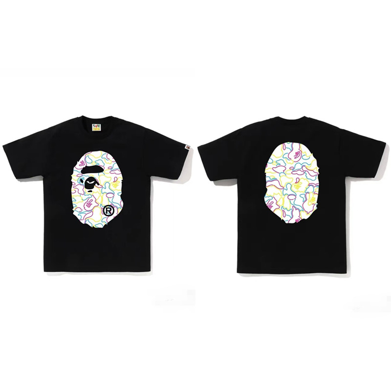 28200991 Year of the Snake Limited Line Ape Head Baby Milo Round Medallion Print tee 49 colors