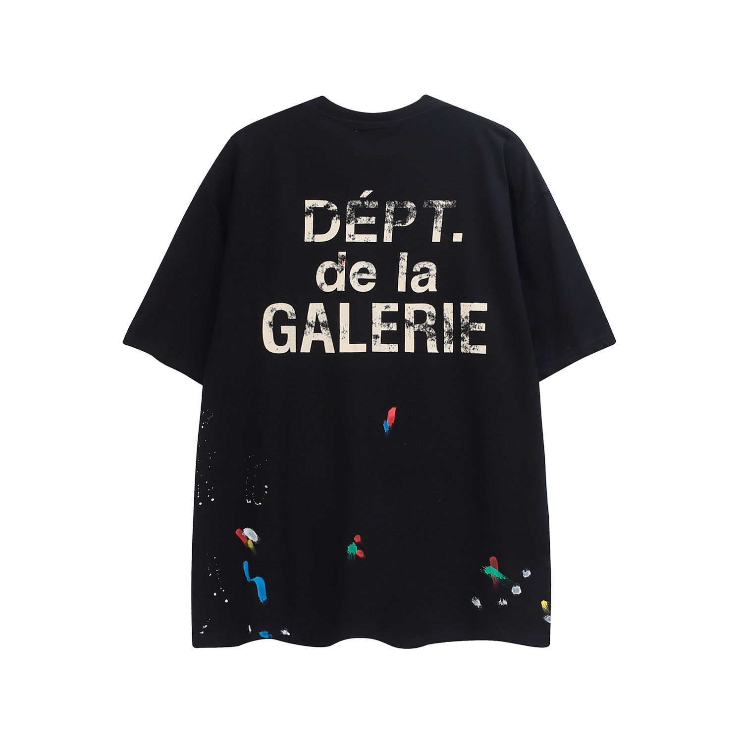 Split small letter graffiti wash tee