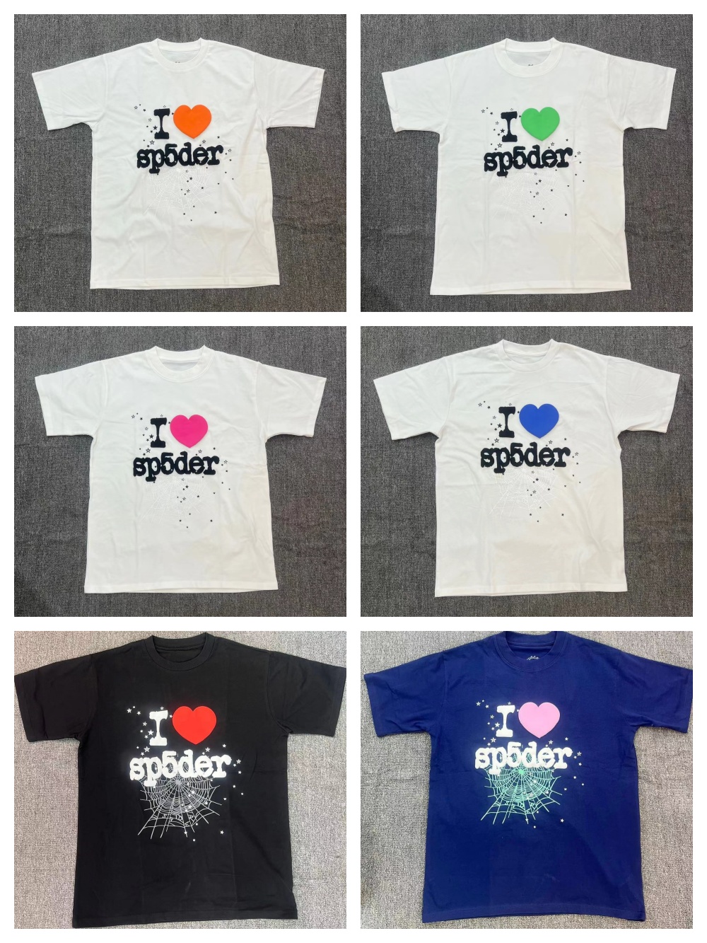 Love Foam Letter Spider Web tee 6 colors