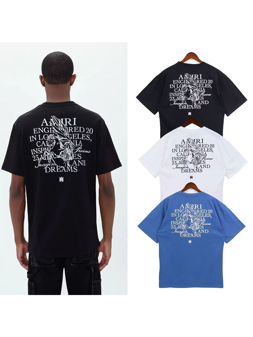 Pegasus Letter Logo Print Tee 3 colors