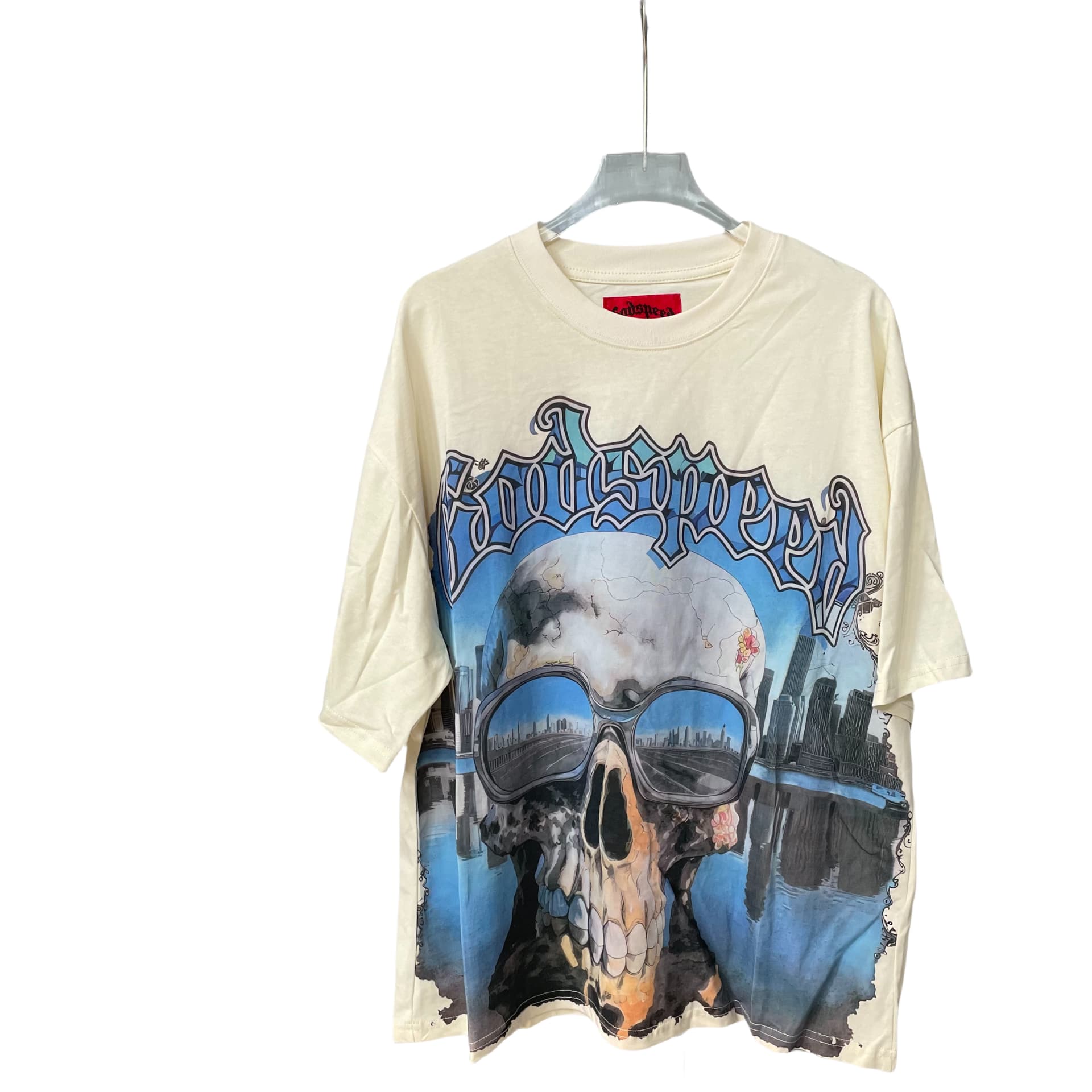 City Reflections Sunglass Skull Print Tee 2 colors