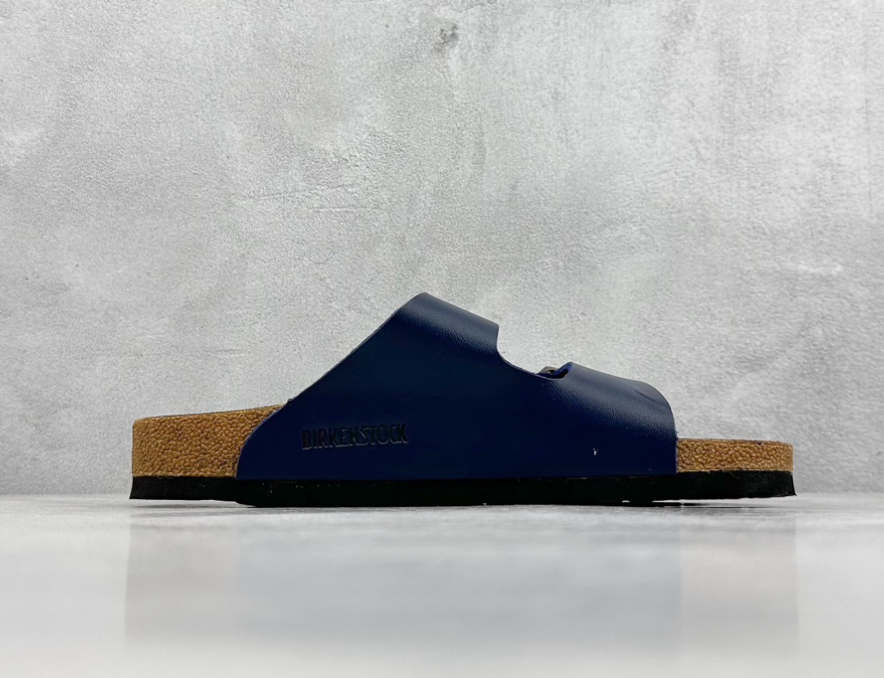 BIRKENSTOCK Classic Comfort Neutral Deep Blue Cork Sole Sandals